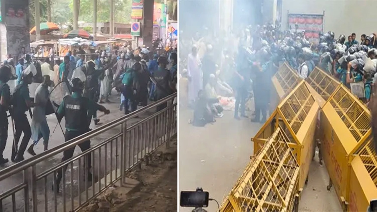 সচিবালয়ের সামনে ইবতেদায়ী শিক্ষকদের সঙ্গে পুলিশের সংঘর্ষে আহত ৫০